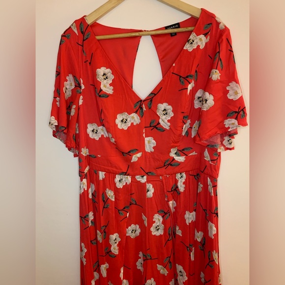 Torrid Maxi Challis Walk-Through Dress - Picture 5 of 10